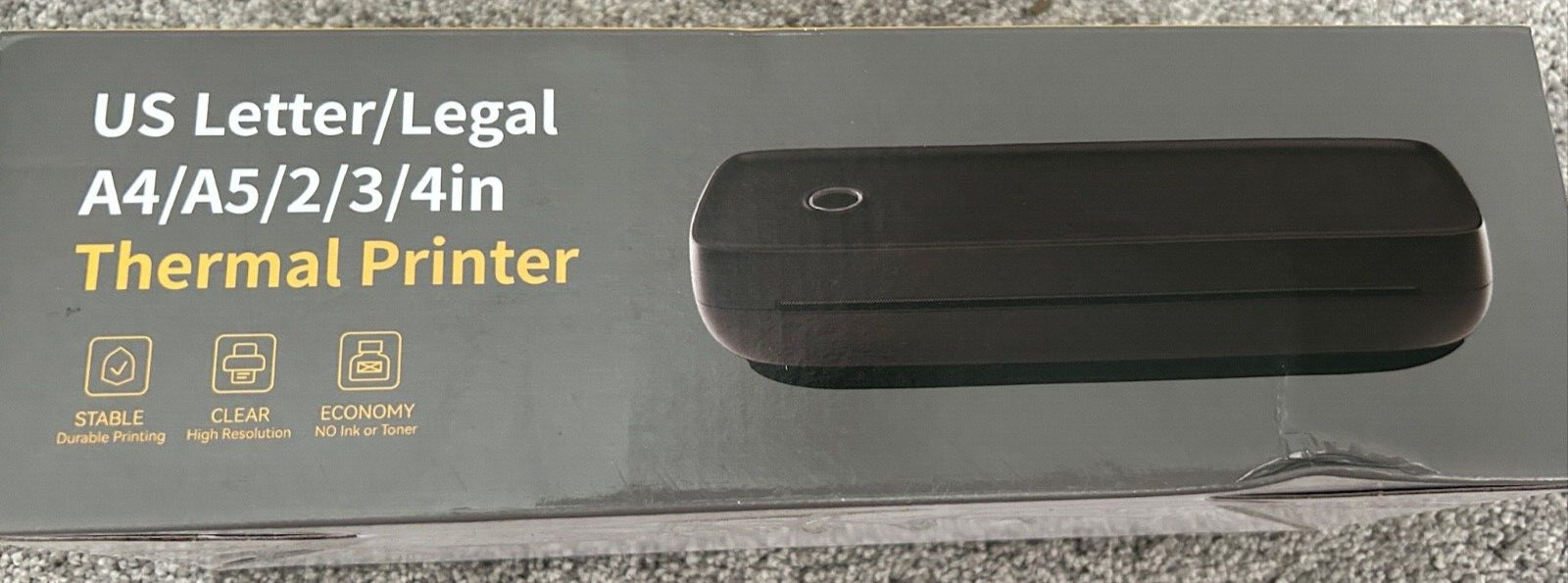 US Letter Legal A4 A5 2 3 4 in Thermal Printer Portable A80
