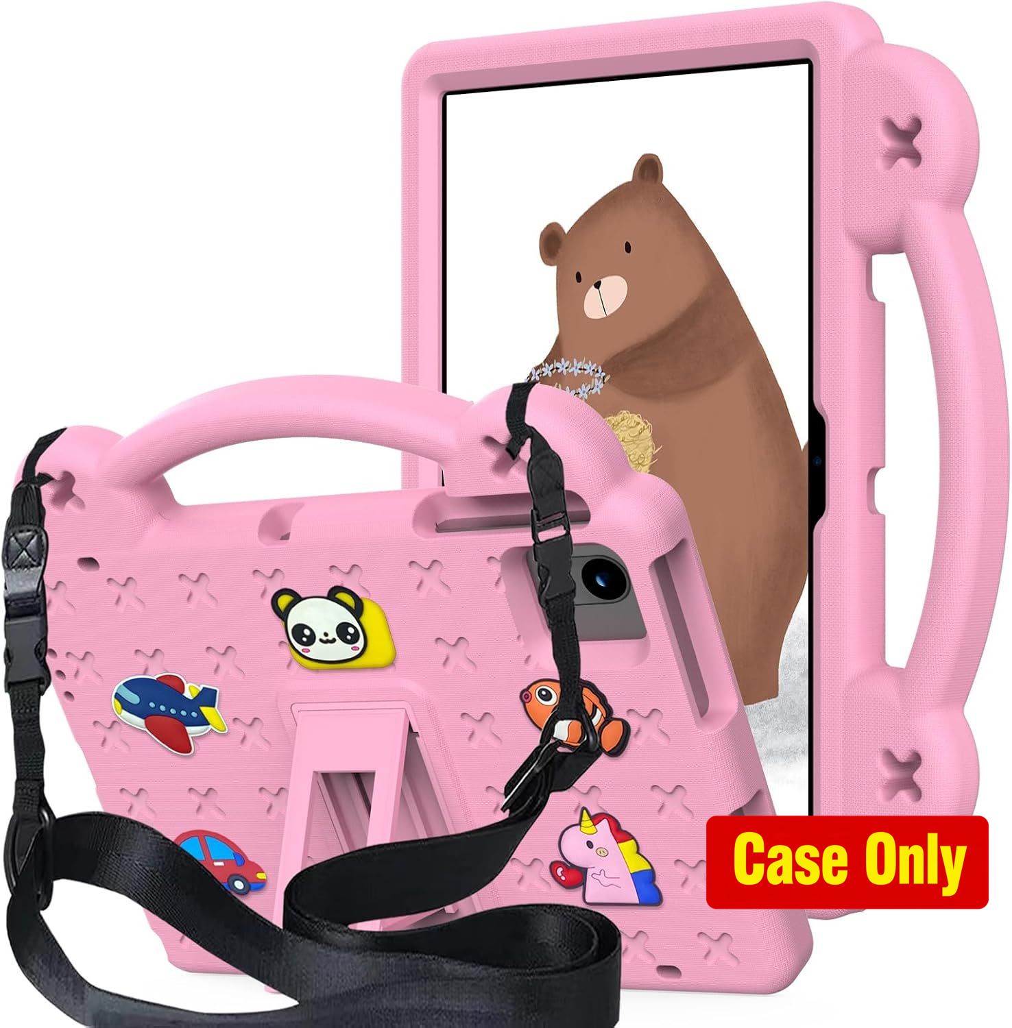 Case for Revvl Tab 2 10.1 inch 2025, Kids EVA Tablet Cover with Strap Handle