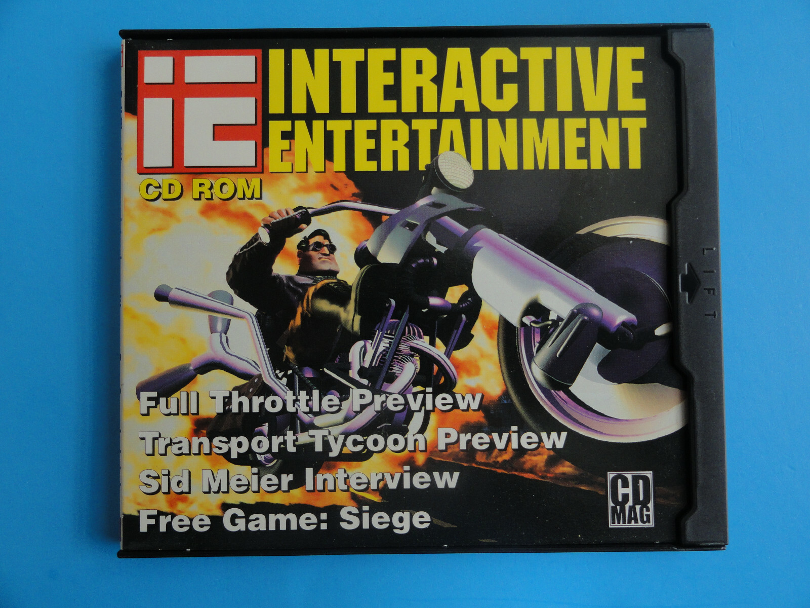 IE INTERACTIVE ENTERTAINMENT #7 1994 CD ROM FULL THROTTLE PREVIEW - SID MEIER  