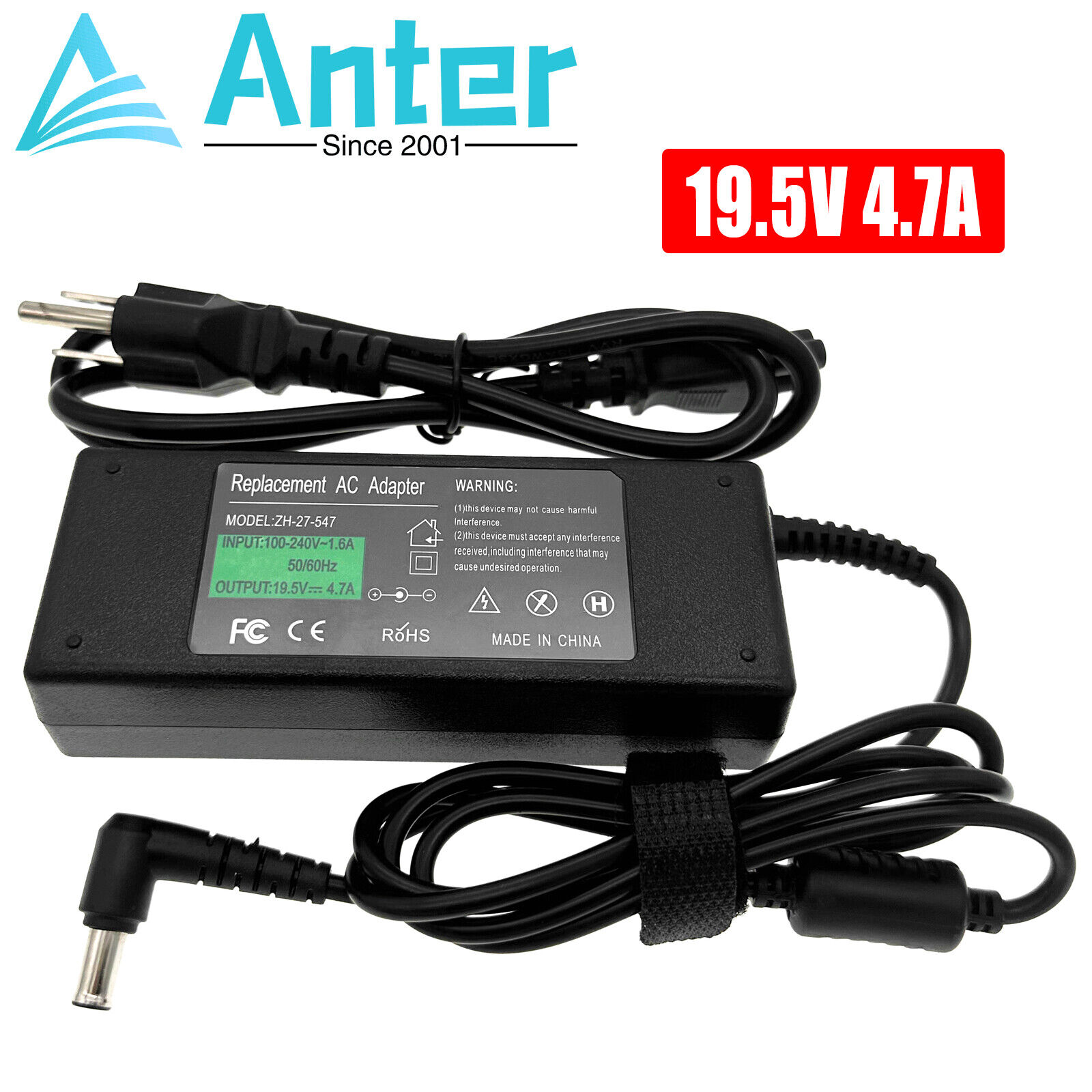 AC Adapter For LG 32UD59-B 32MU59-B 32UD60-B 26WQ500-B Monitor Power Supply Cord