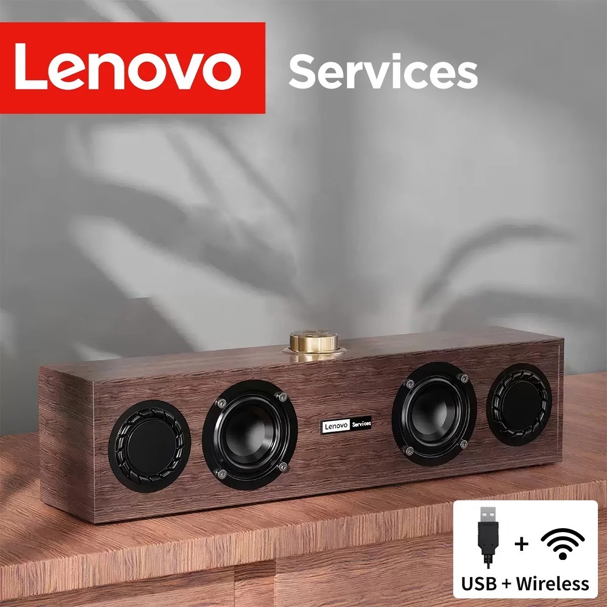 Lenovo C02 Bluetooth Multimedia Speaker Dual Mode Subwoofer for Computer TV Phon