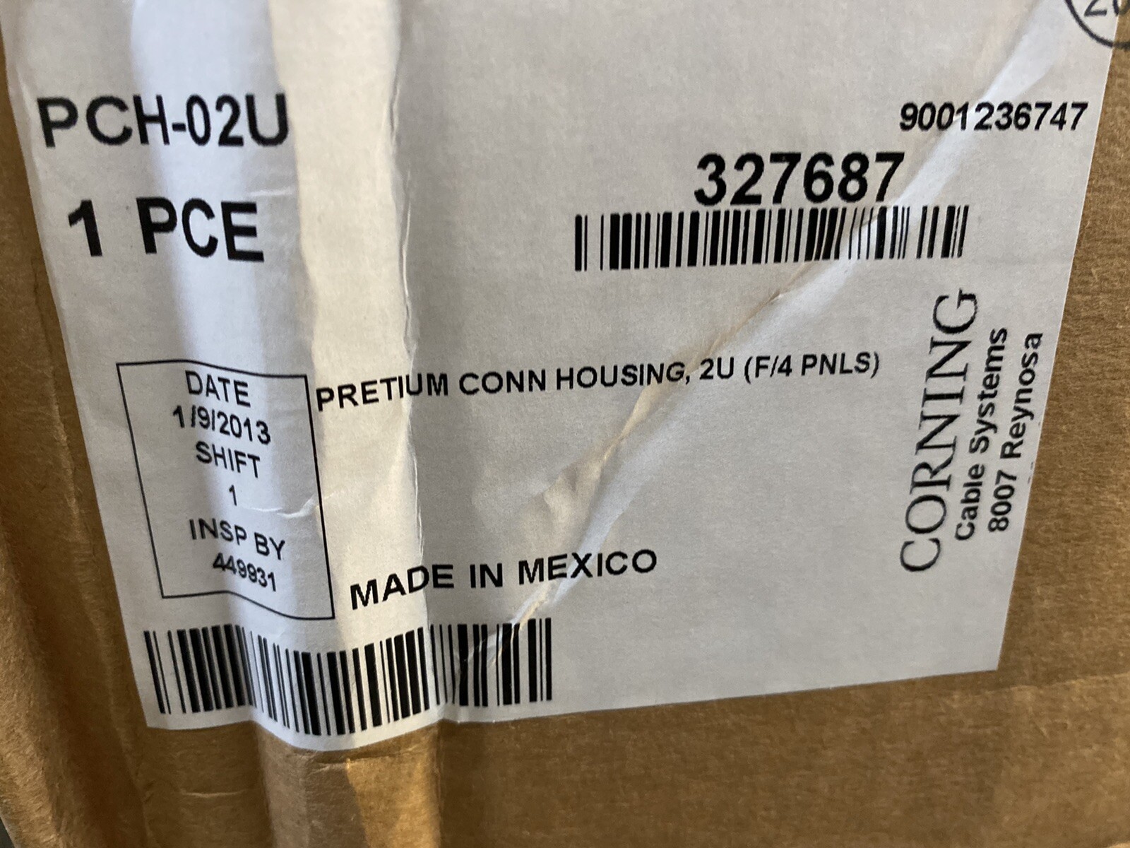 Corning PCH-02U 2U Pretium Fiber Enclosure - Original Box - NEW
