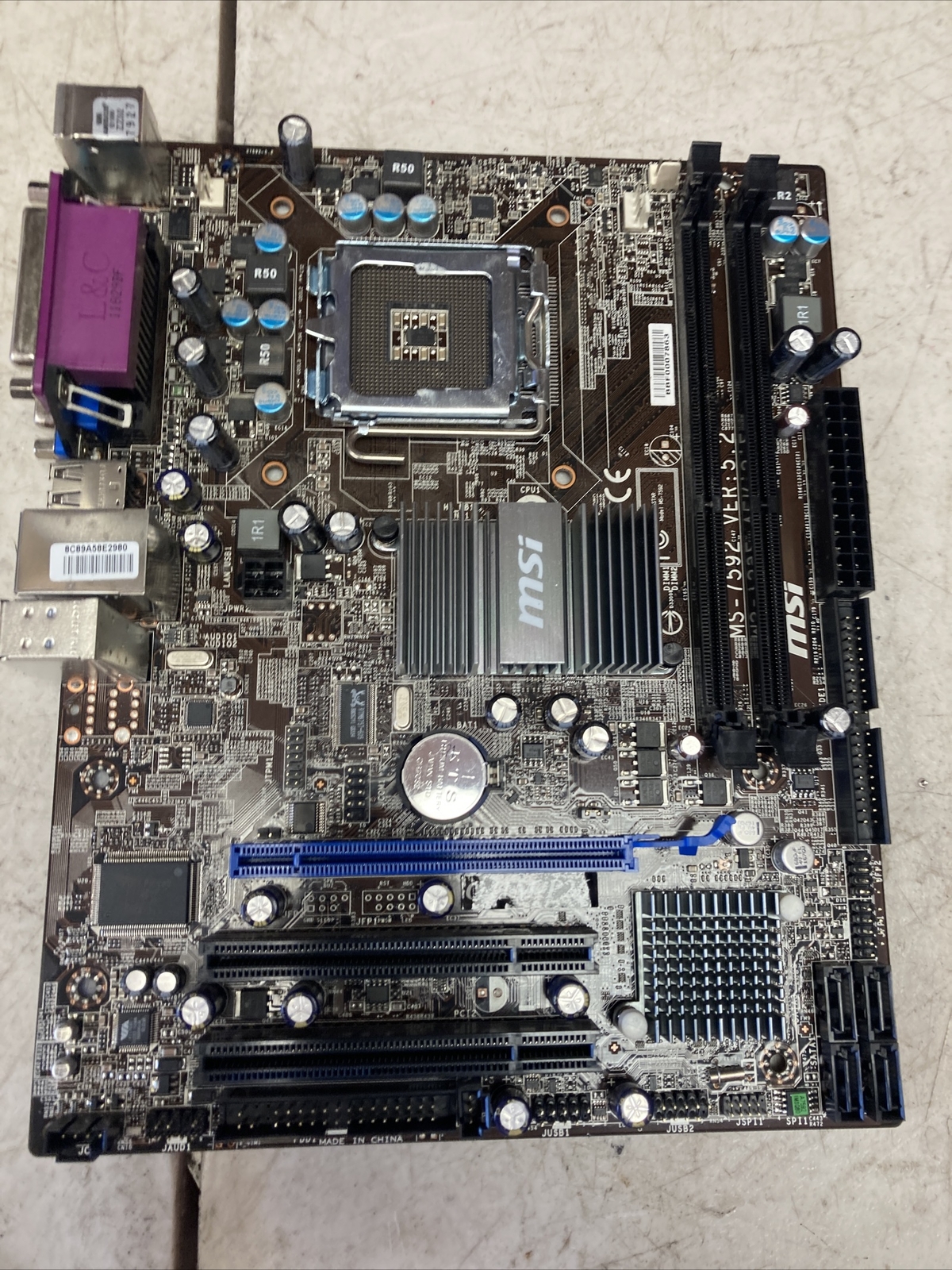 MSI MS-7592 G41M-P26 Motherboard LGA 775 DDR3 Intel G41. (AS IS)