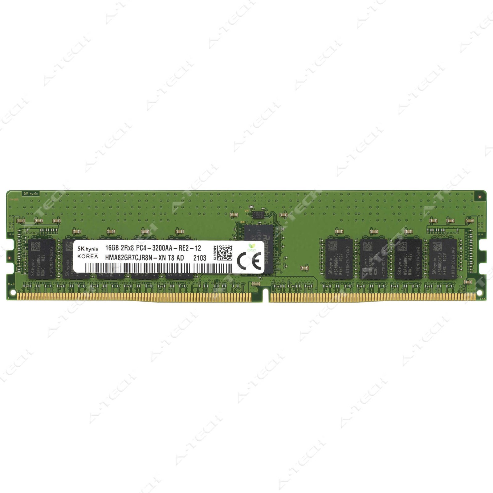 Hynix 16GB DDR4-3200 PC4-25600 2Rx8 ECC RDIMM Server Memory RAM HMA82GR7CJR8N-XN
