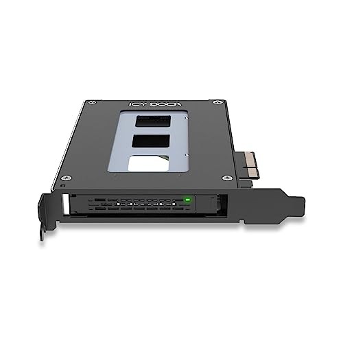 Icy Dock MB111VPB U.2 NVMe SSD Enclosure PCIe 4.0 Black