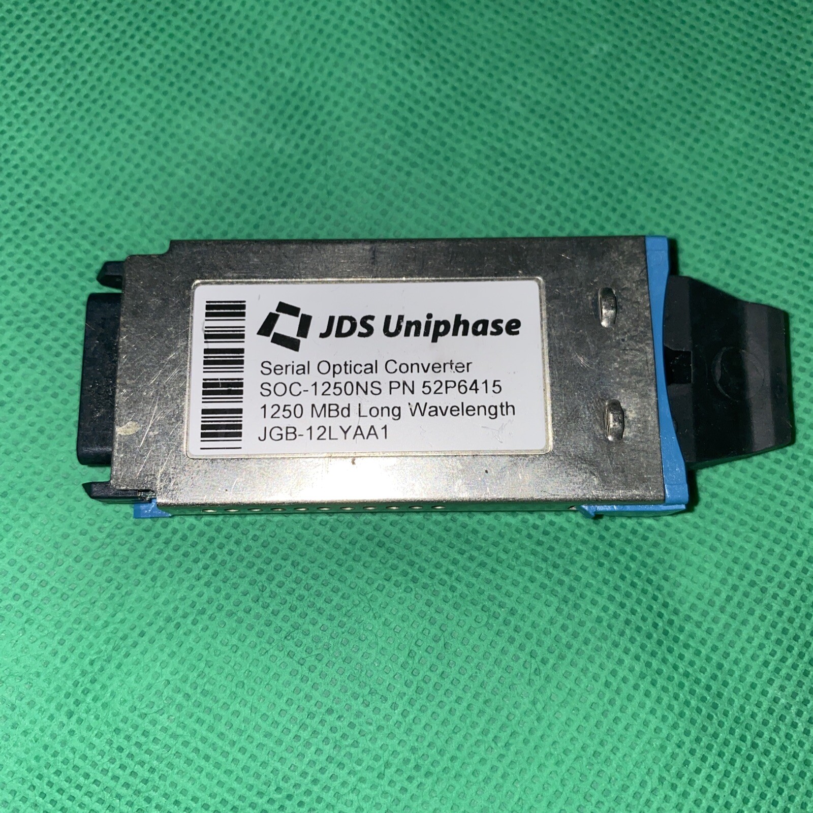 JDS Uniphase SOC-1250NS P/N 52P6415 1250 MBd Long Wavelength JGB-12LYAA1 SB1