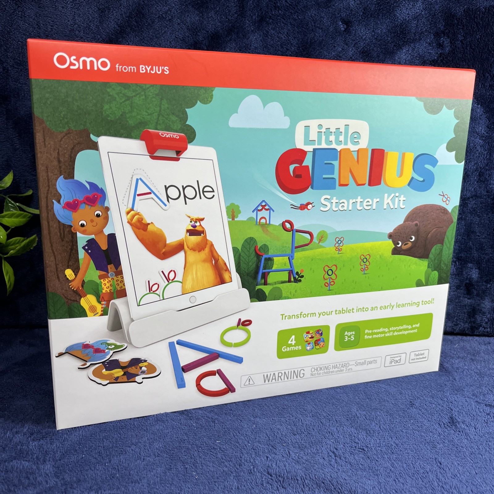 Osmo - Little Genius Starter Kit Ages 3-5 Early Learning Games Designed For iPad