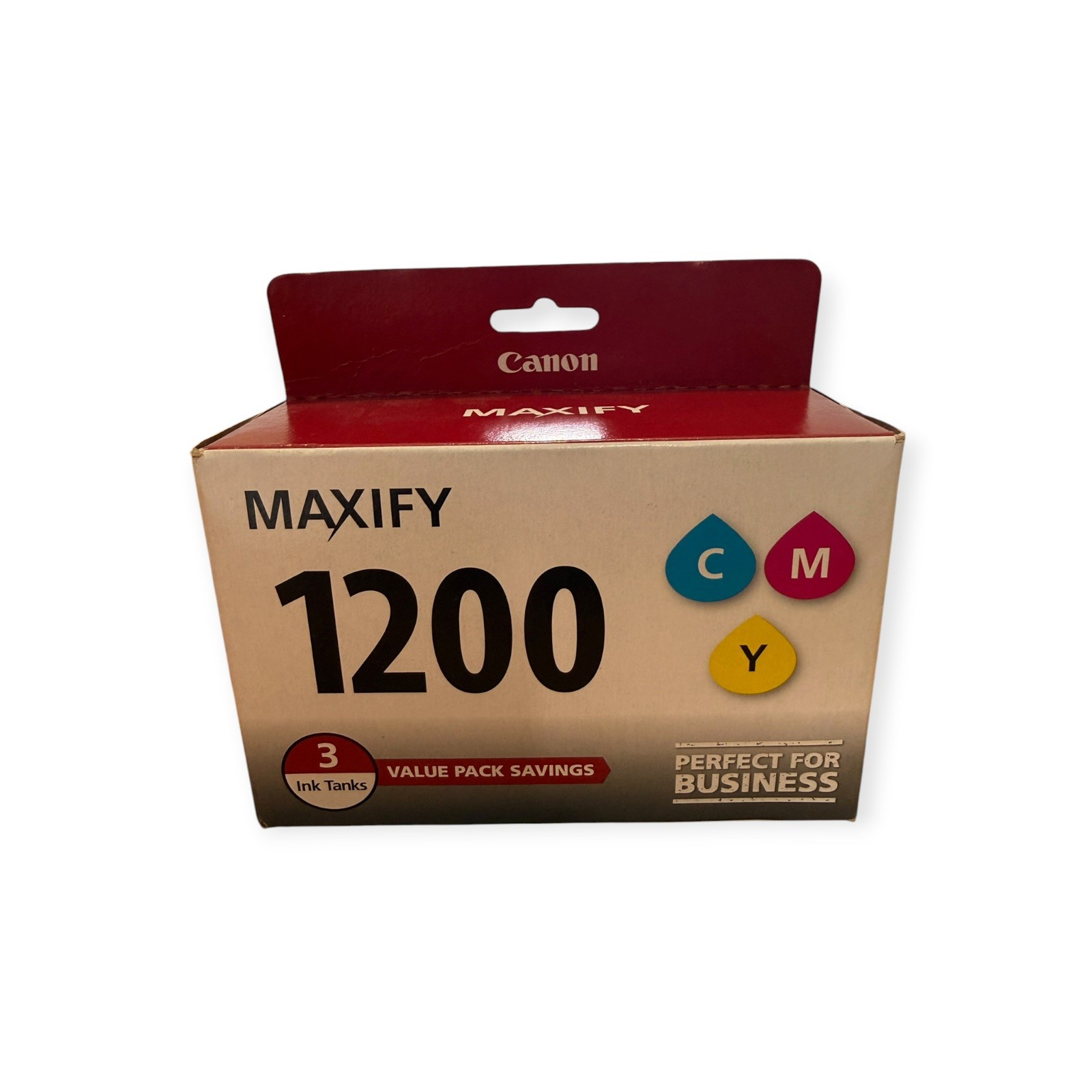 Genuine Canon Maxify 1200 Value Pack 3 Ink Tanks Cyan Magenta Yellow 