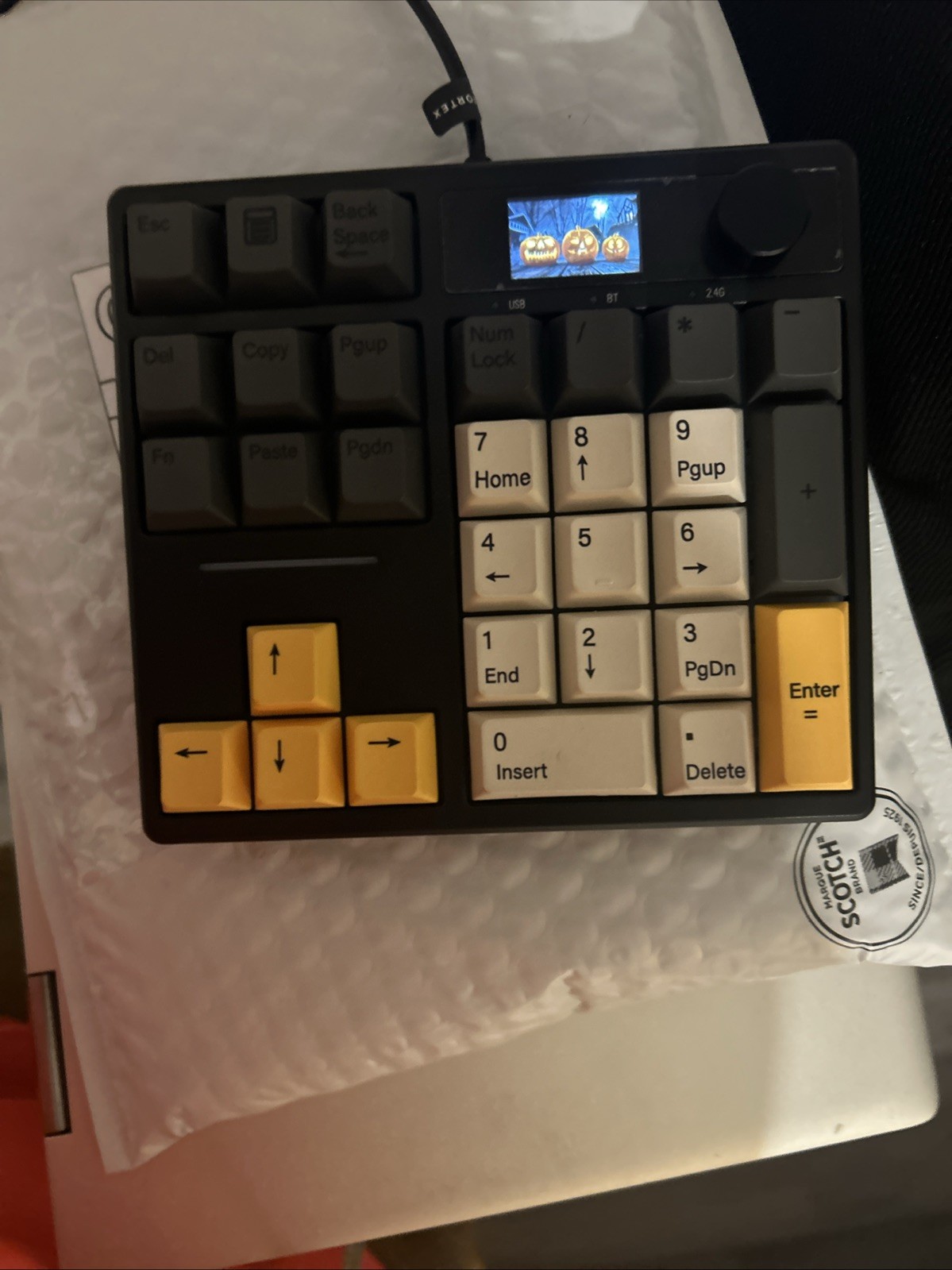 BOYI TD31Pro Mechanical Number Pad,Bluetooth5.0/2.4G/Type-C Black-Grey 