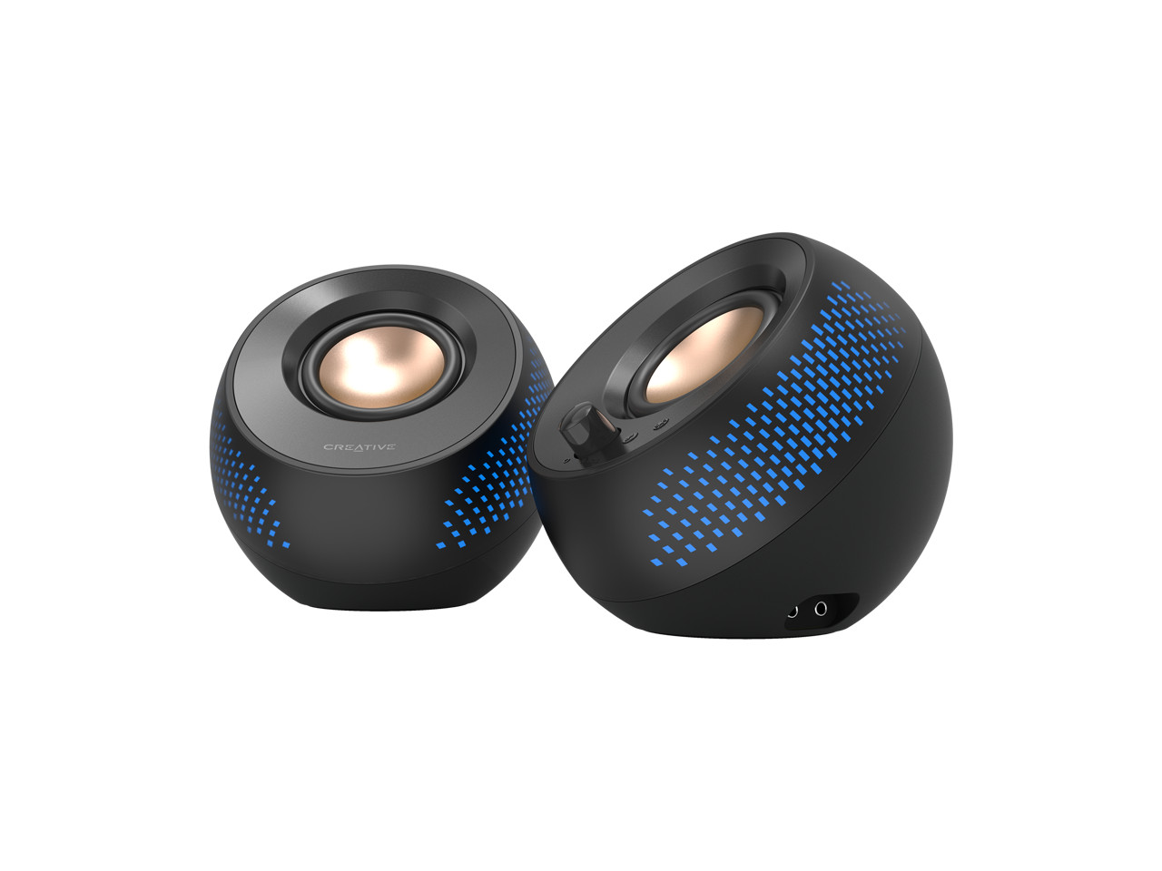 Creative Pebble X 2.0 USB-Powered RGB Desktop Speakers with Far-Field Drivers