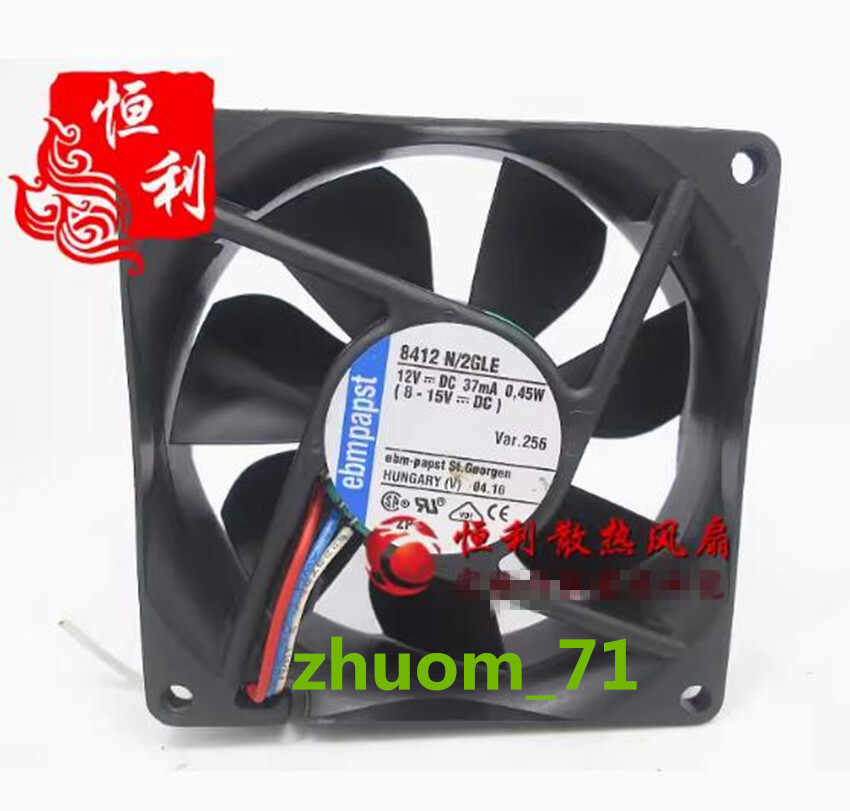 1PC EBMPAPST 8412N/2GLE 12V 0.45W/2W high-end cooling fan
