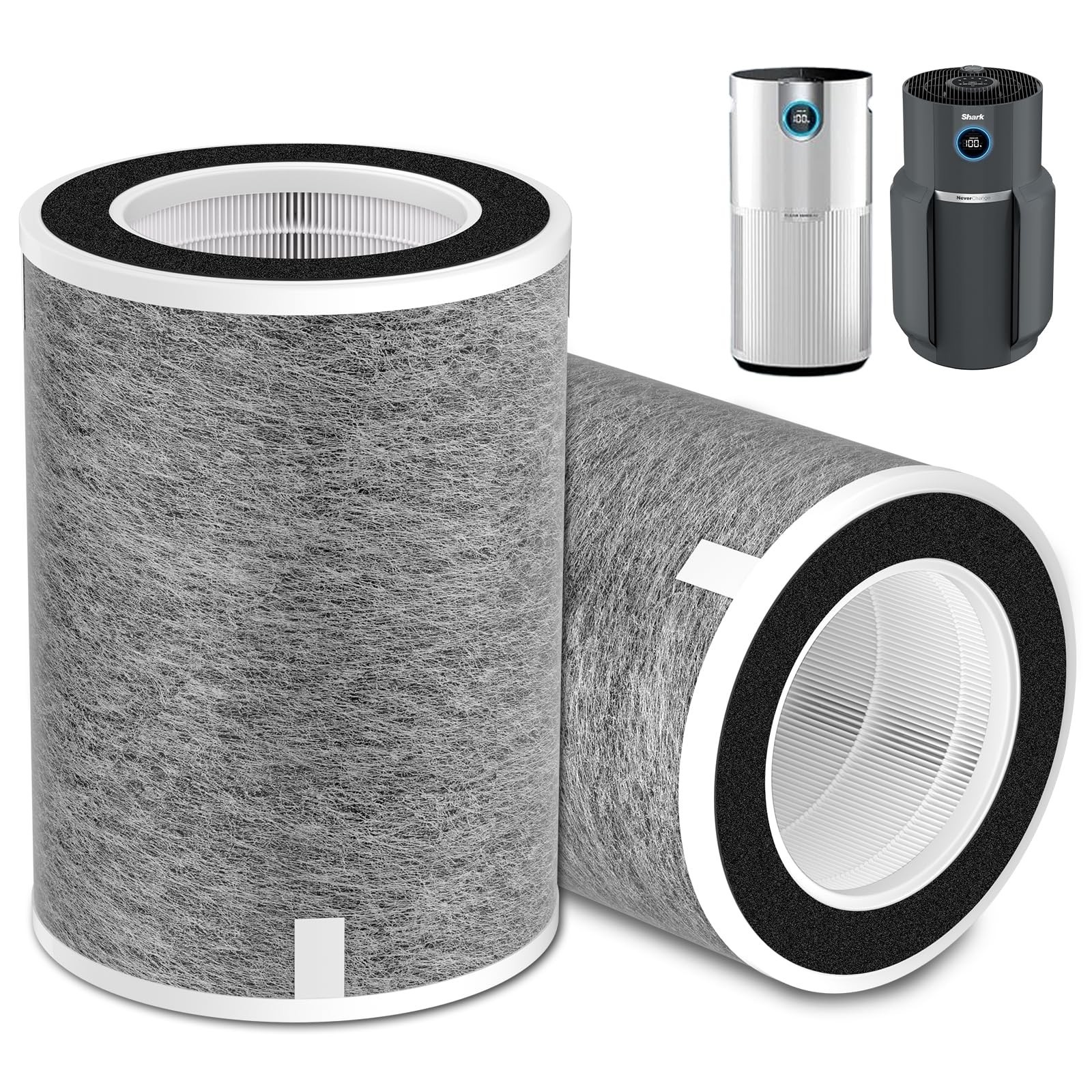 2 Pack HP201 HP302 Replacement Filter Compatible with Shark HP201 HP202 HP232...