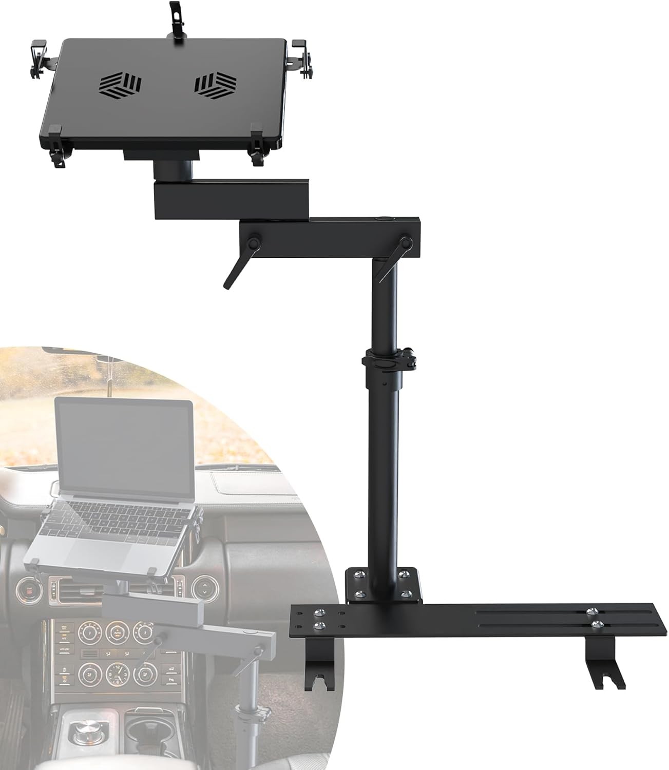 Car Laptop Mount Vehicle Computer Laptop Holder for Trucks, Vans, Work on The Go