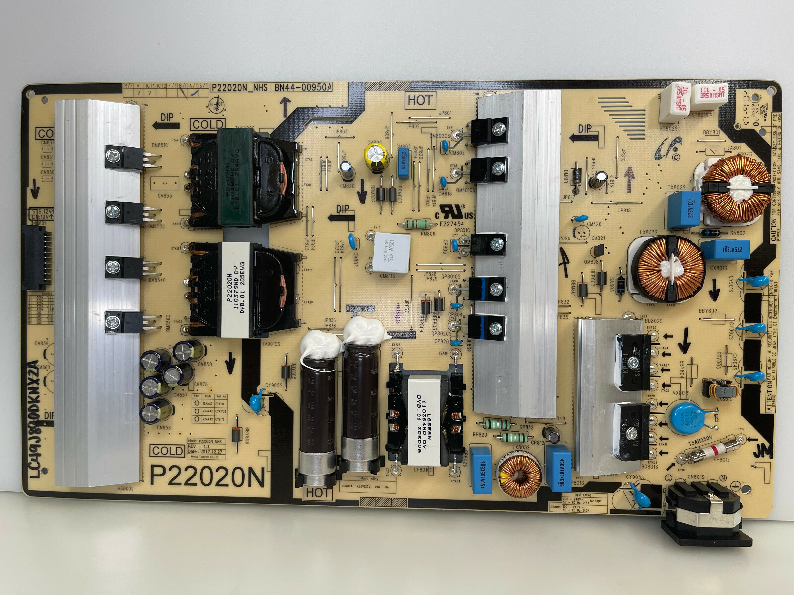 Samsung LC49J890DKNXZA Computer Monitor, Power Supply P22020N_NHS / BN44-00950A