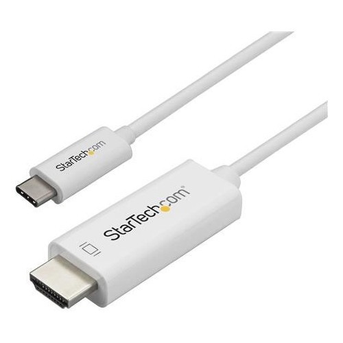 StarTech 1m [3 ft.] USB-C to HDMI Cable - 4K at 60Hz - White (cdp2hd1mwnl)