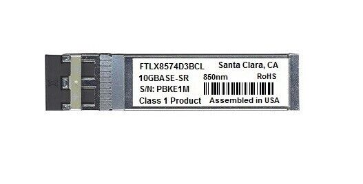 Finisar FTLX8574D3BCL compatible 10GBASE-SR SFP+SR 850nm LC MMF
