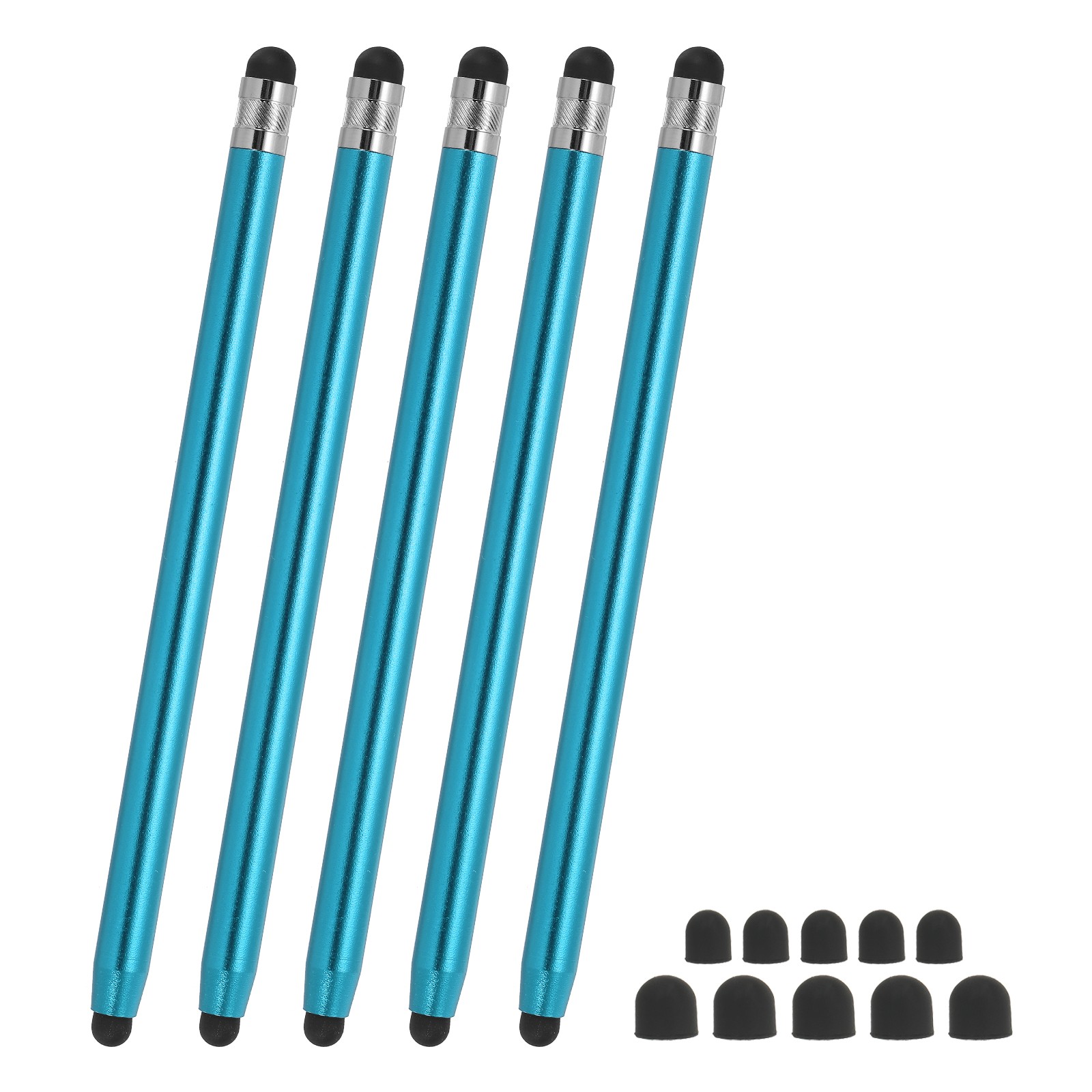 5Pcs Stylus Pens for Touch Screens 2 in 1 Universal Capacitive Stylus Blue