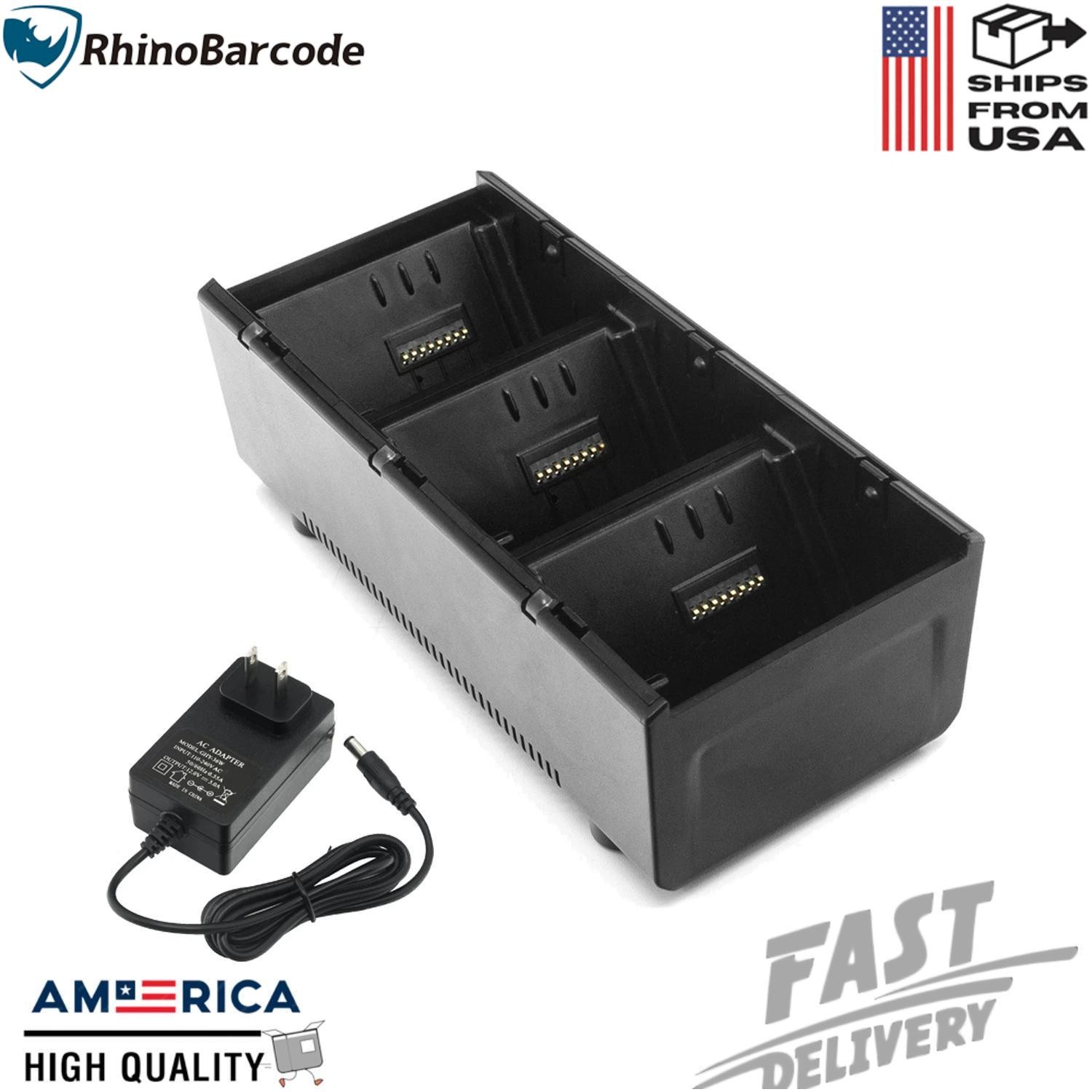 3-Slot Battery Charging Cradle for Zebra ZQ610 ZQ620 ZQ630 QLN220 QLN320 QLN420
