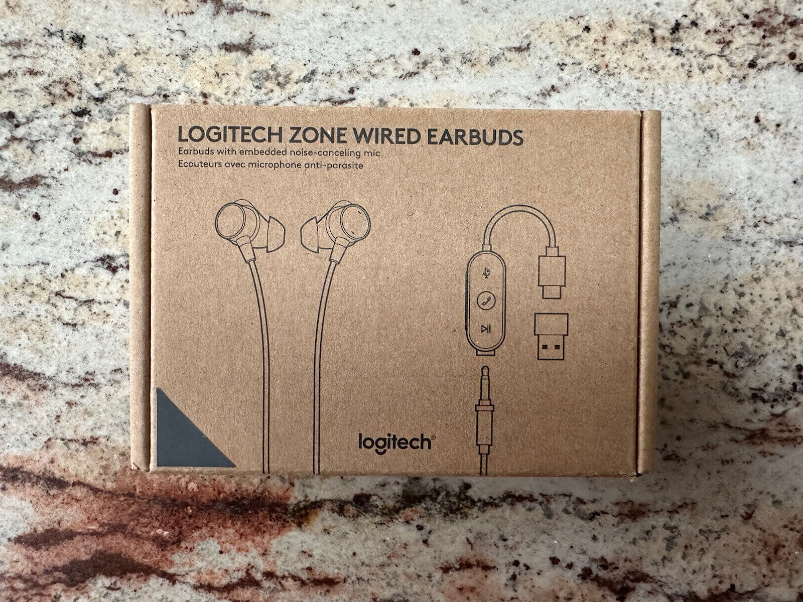 Logitech Zone Wired Earbuds Brand New Sealed