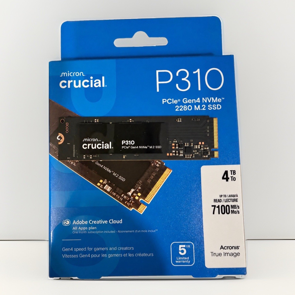 Micron Crucial P310 PCLe Gen4 NVMe 2280 M.2 SSD 4TB - NEW