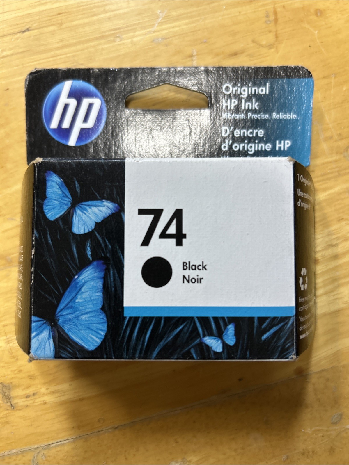 HP 74 Black Original Ink Cartridge CB335WN Genuine Print Exp. 2021 New Sealed
