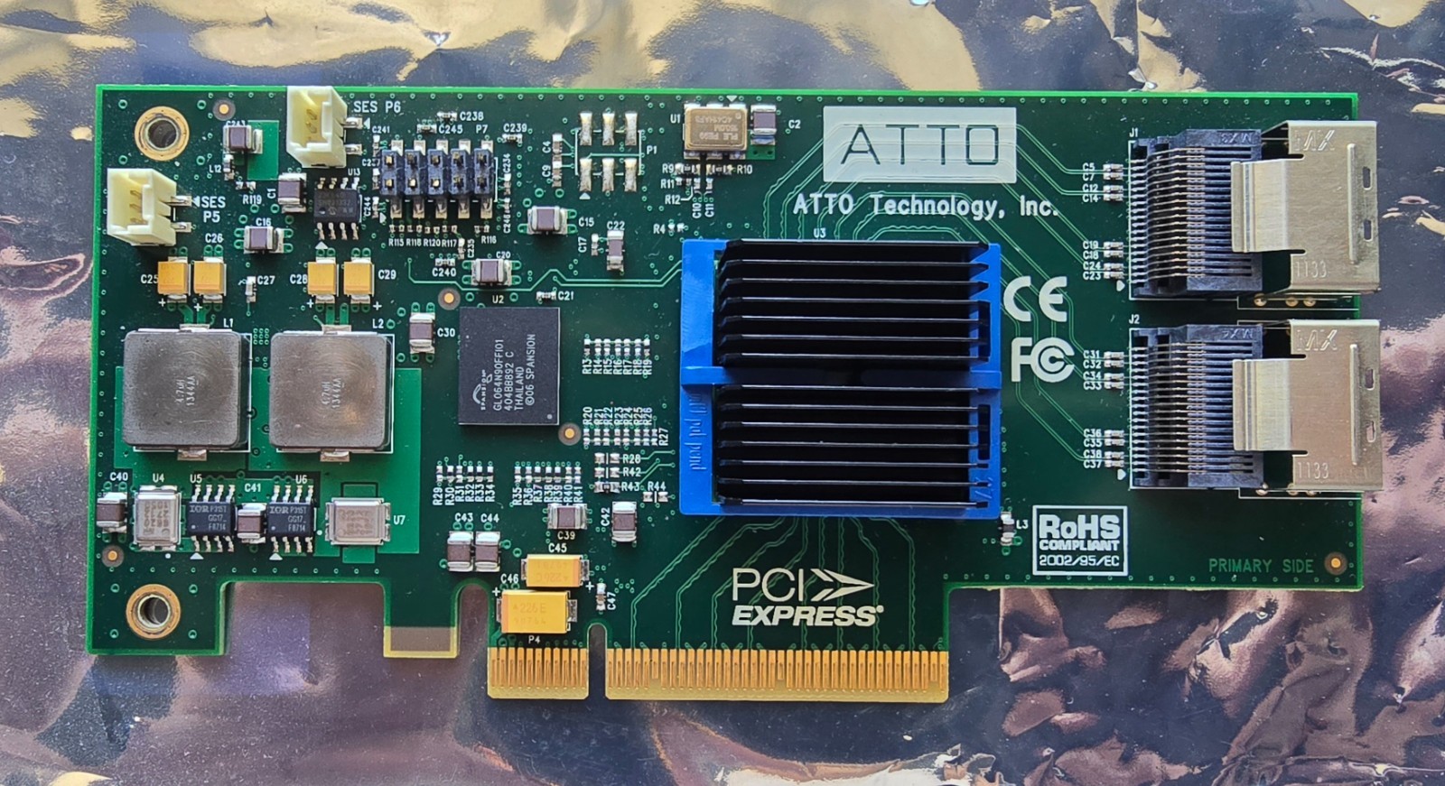 Atto ExpressSAS H608 8 Port Internal 6Gb/s SAS/SATA Card..No Bracket
