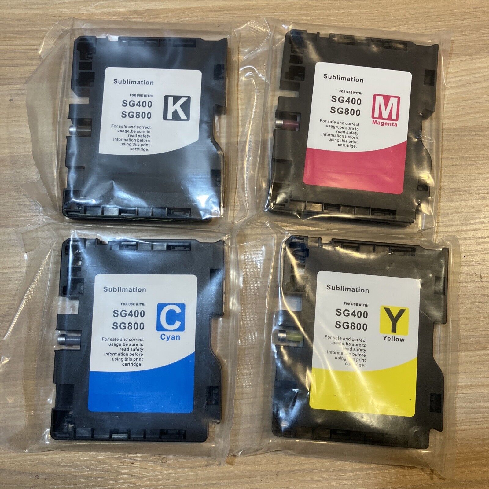 4 Sublimation Ink Cartridge Compatible for Sawgrass Virtuoso SG400 SG800