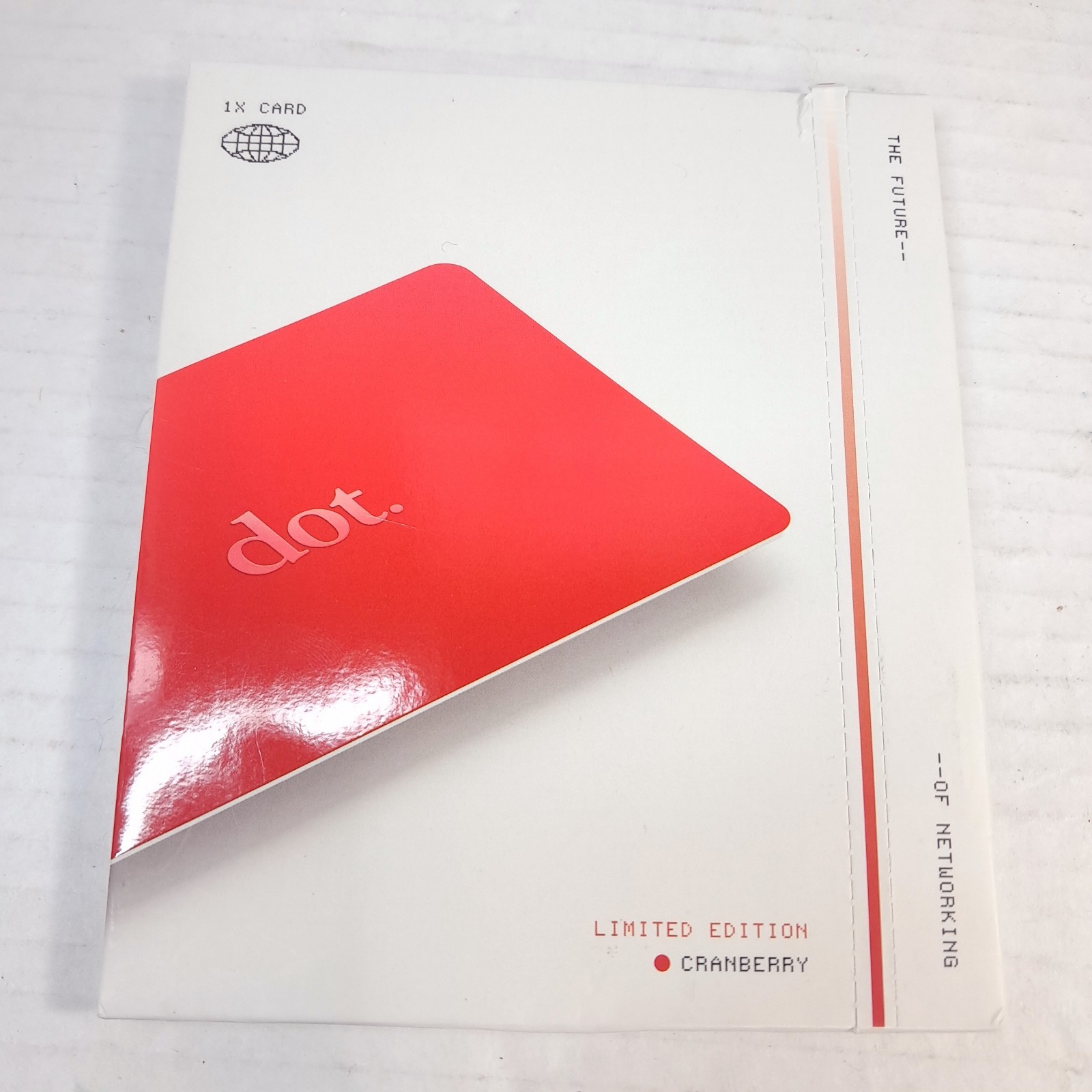 NEW dot. Card Limited Edition Cranberry red Digital Business Networking Dot