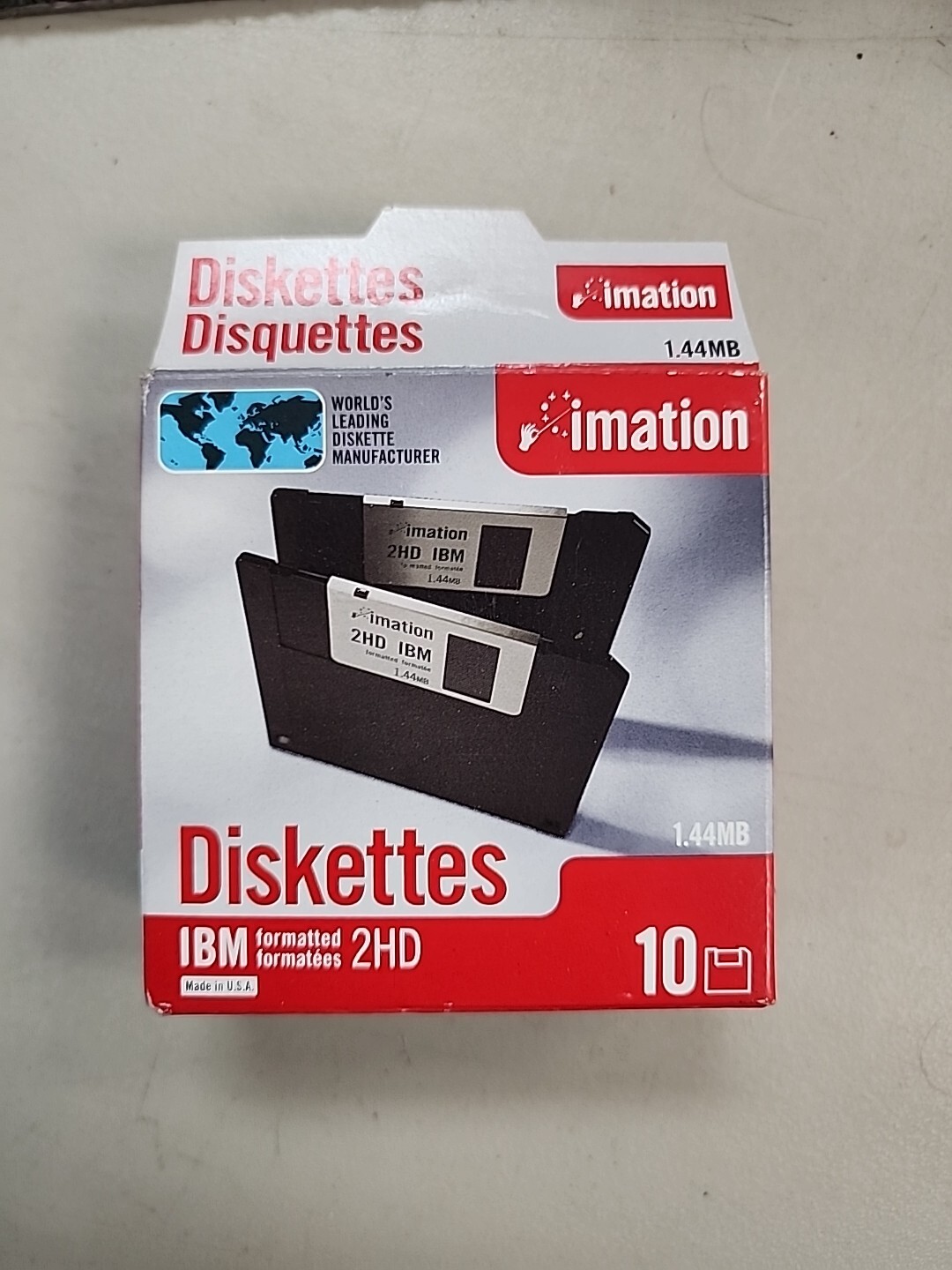 Imation 3,5" Disketten – 50 Stück, 1,44 MB, Hochdichte DS/HD, IBM-formatiert