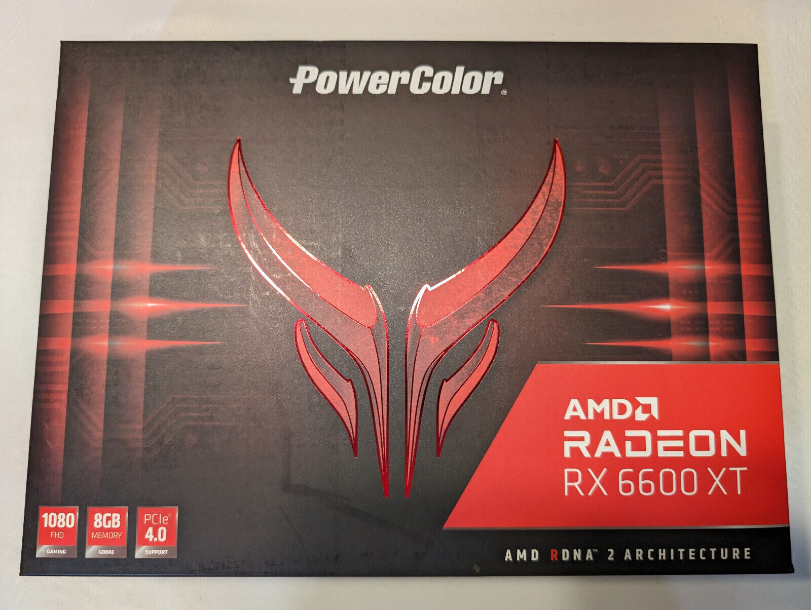 PowerColor Red Devil AMD Radeon RX 6600 XT 8GB GDDR6 Graphics Card Original Box