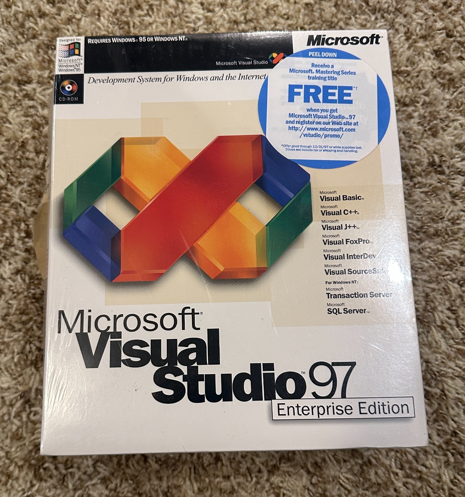 Microsoft Visual Studio 97 Enterprise Edition -  New Sealed