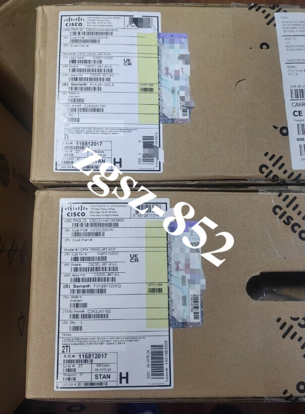 Cisco C9200L-48T-4G-E Catalyst 9200 48 Port New Fast Shipping FedEx or DHL
