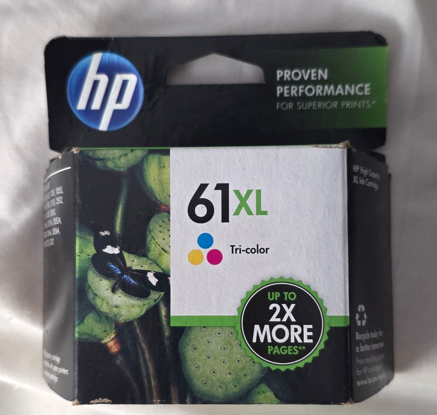 HP 61XL Tri-Color Genuine Original High Capacity Inkjet Ink Cartridge
