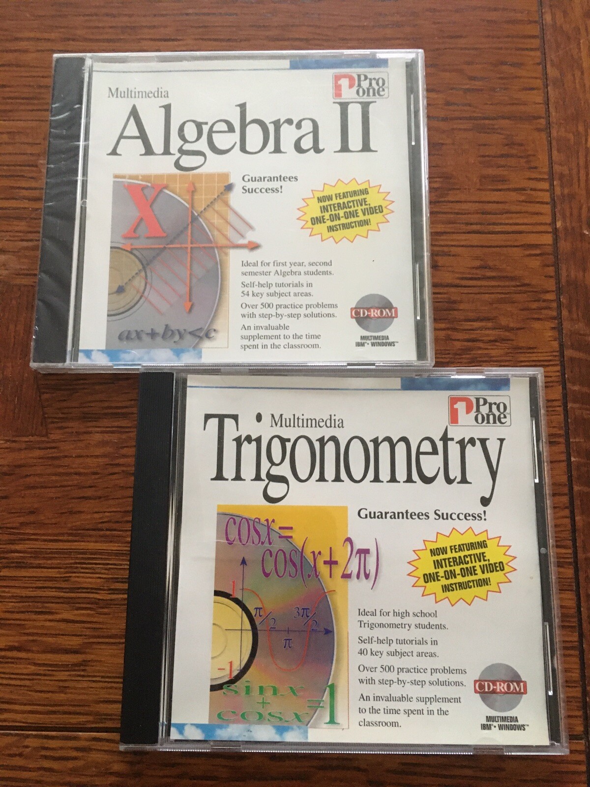 Pro One Multimedia Algebra II / Trigonometry CD-ROM lot 2