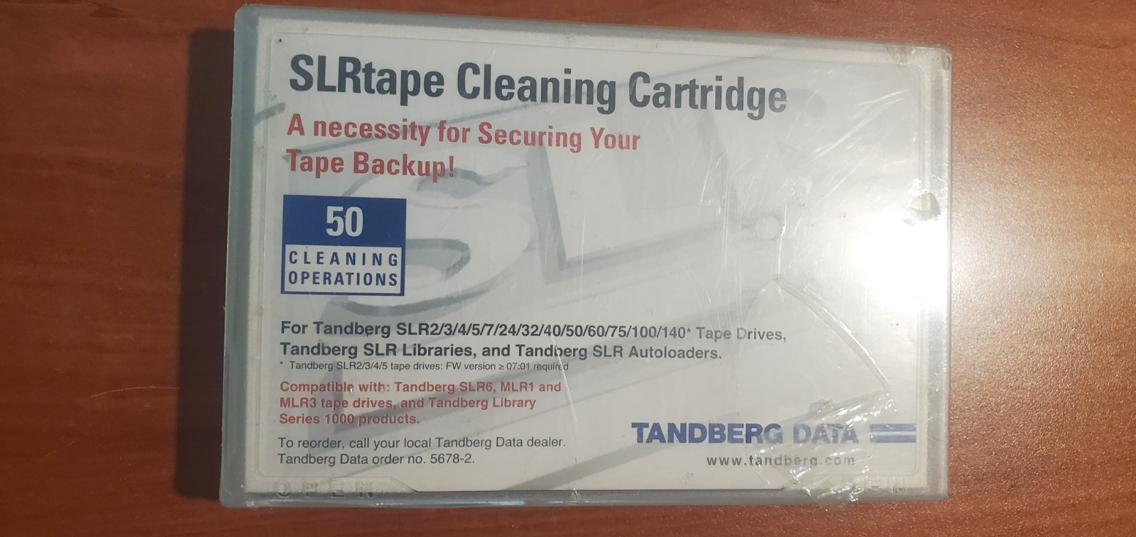 IBM 34L0844  MLR SLR Dry Process Cleaning Cartridge Tandberg   New and Sealed
