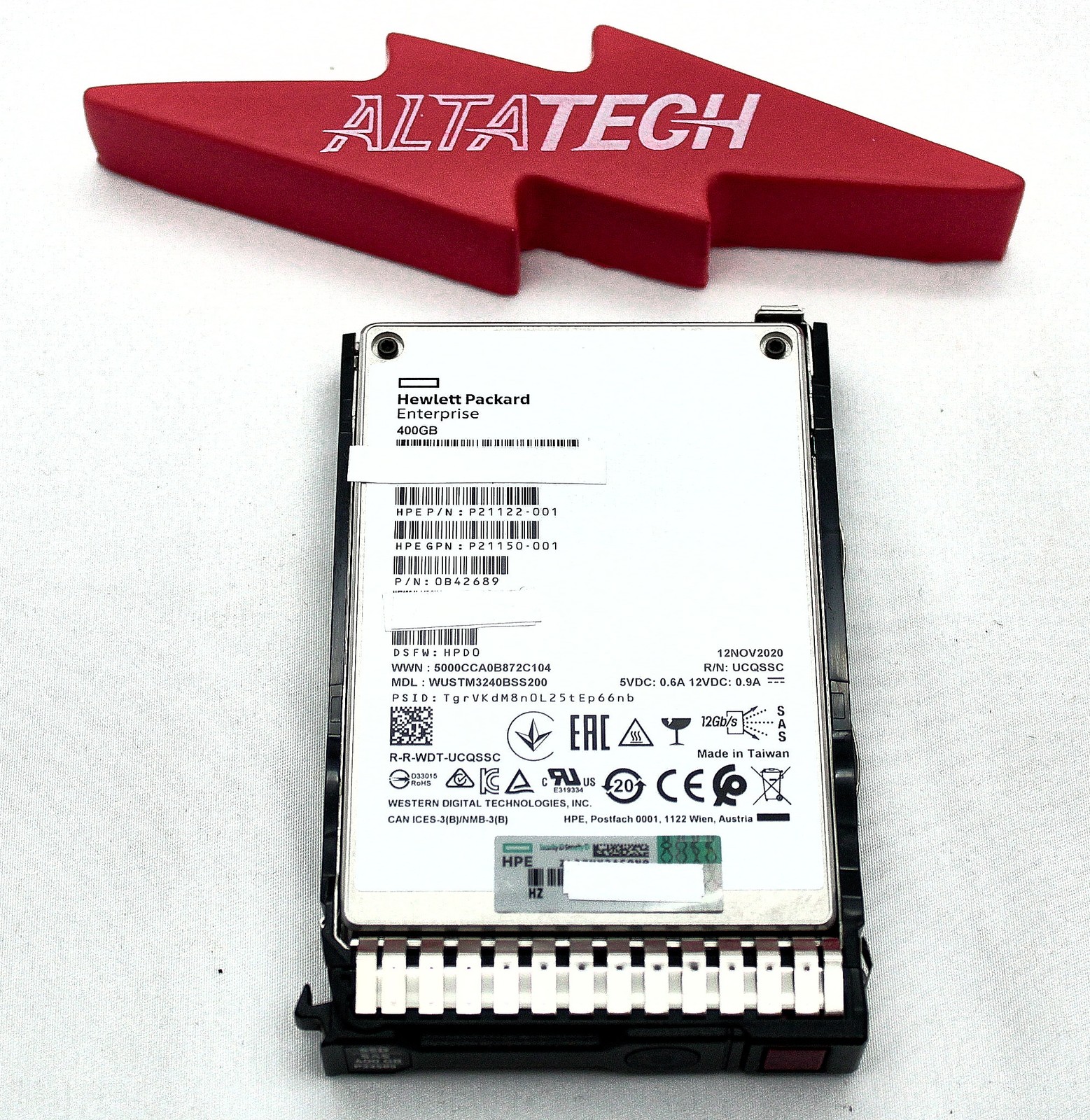 HP P22585-001 400GB 12G SFF SAS WI SC SS540 SSD HDD