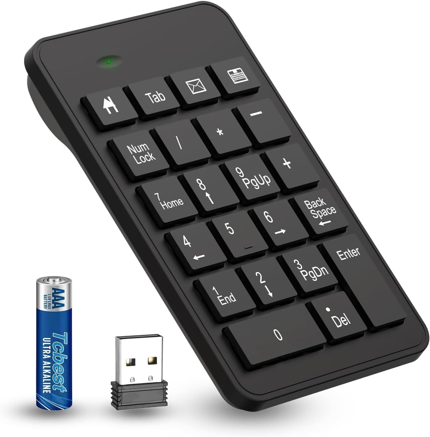 Wireless 23-Key Numeric Keypad Number Pad for Laptop PC Desktop Accounting