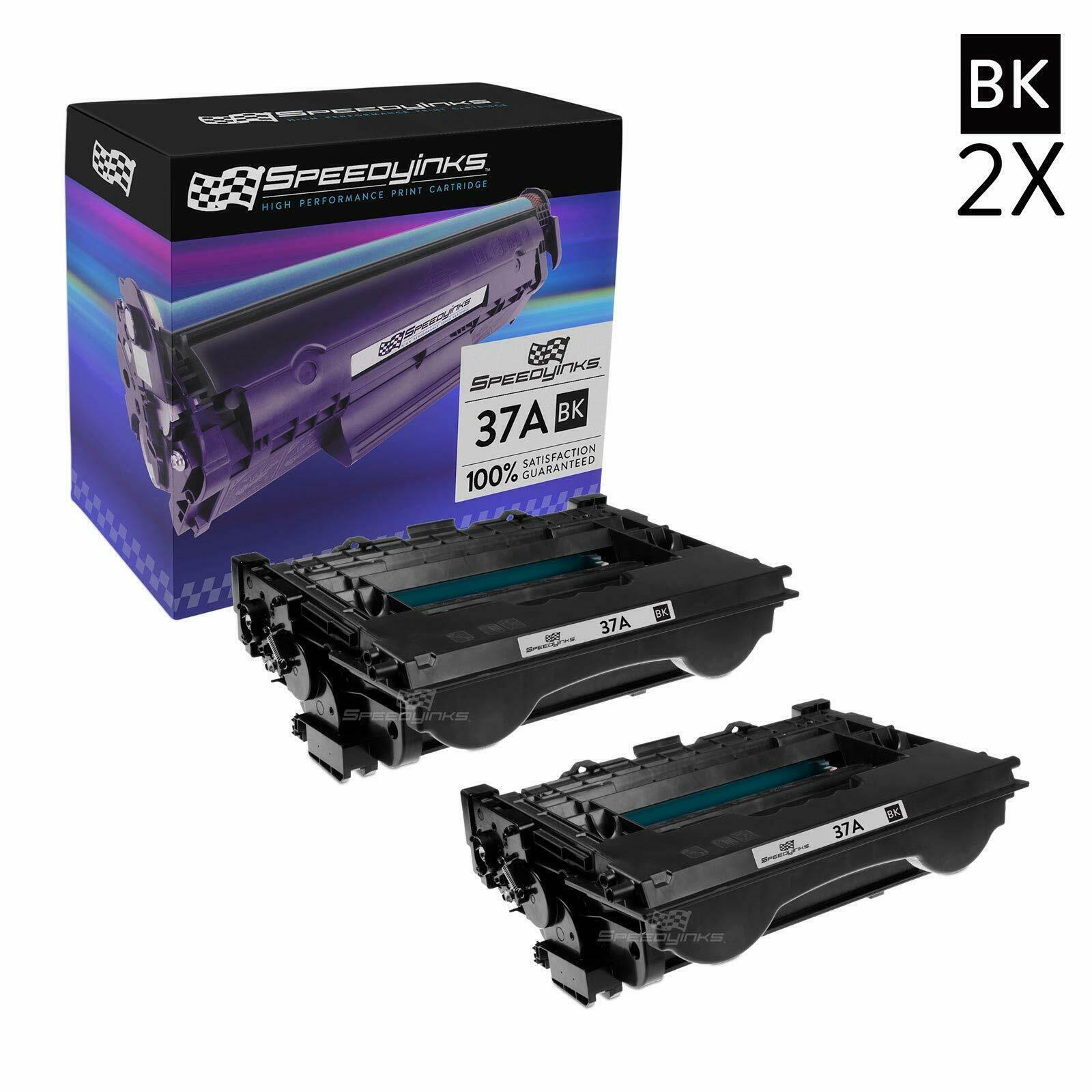 Speedy Compatible 2PK HP 37A CF237A Black Toner MFP M607, M608, M609, M631, M632