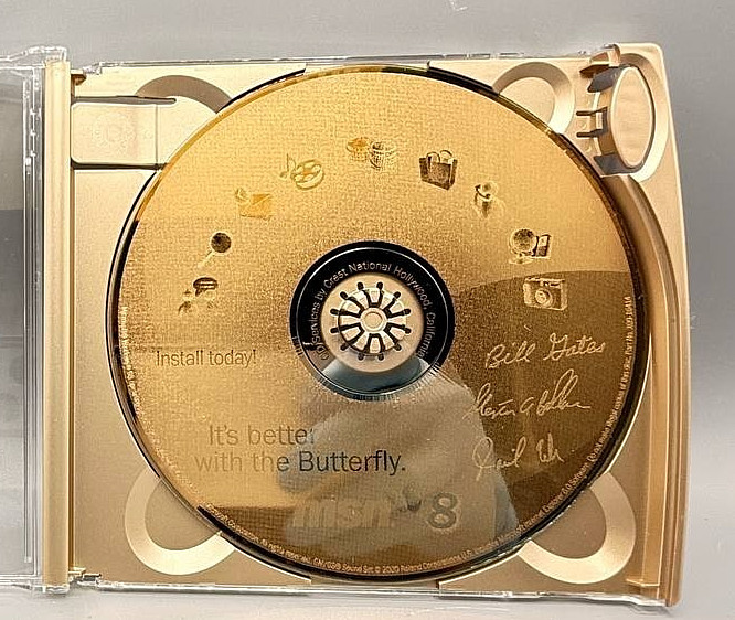 Lot of 30 Microsoft MSN Gold Promotional CD-ROM “Better With The Butterfly”