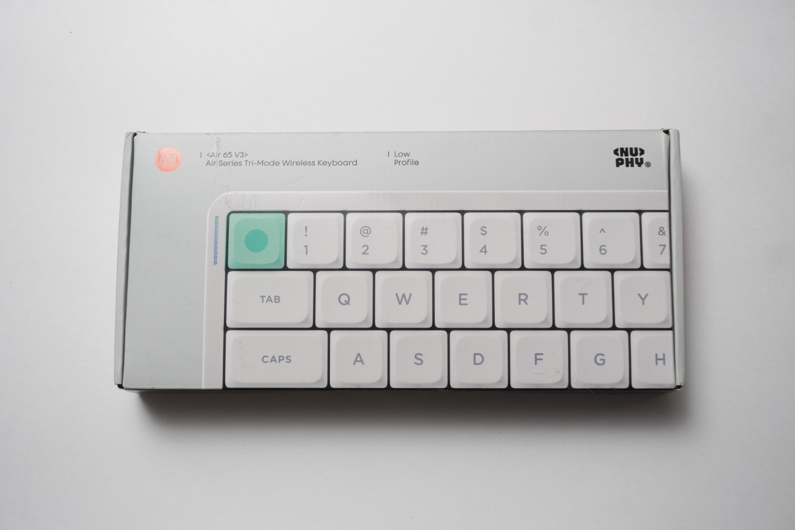 NuPhy Air65 V3 Wireless Low Profile Mechanical Keyboard White