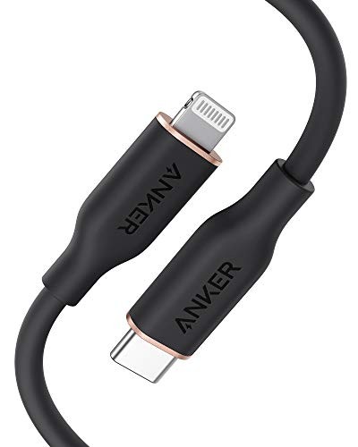 Anker PowerLine III Flow USB-C to Lightning Cable MFi Certified Tangle-Free USB