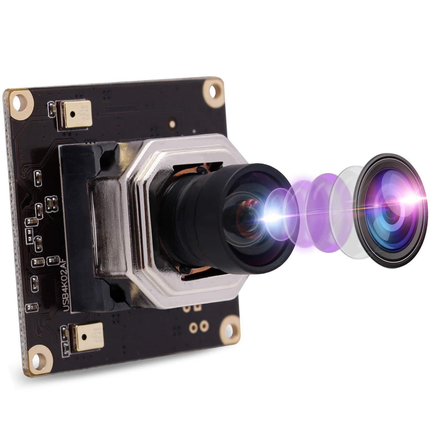 4K Autofocus USB Camera Module Sony IMX415 No Distortion Lens Video Surveilla...