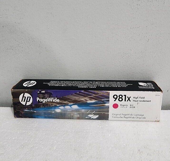 HP L0R10A 981X High Yield Magenta PageWide Ink Cartridge Exp Sep 2021