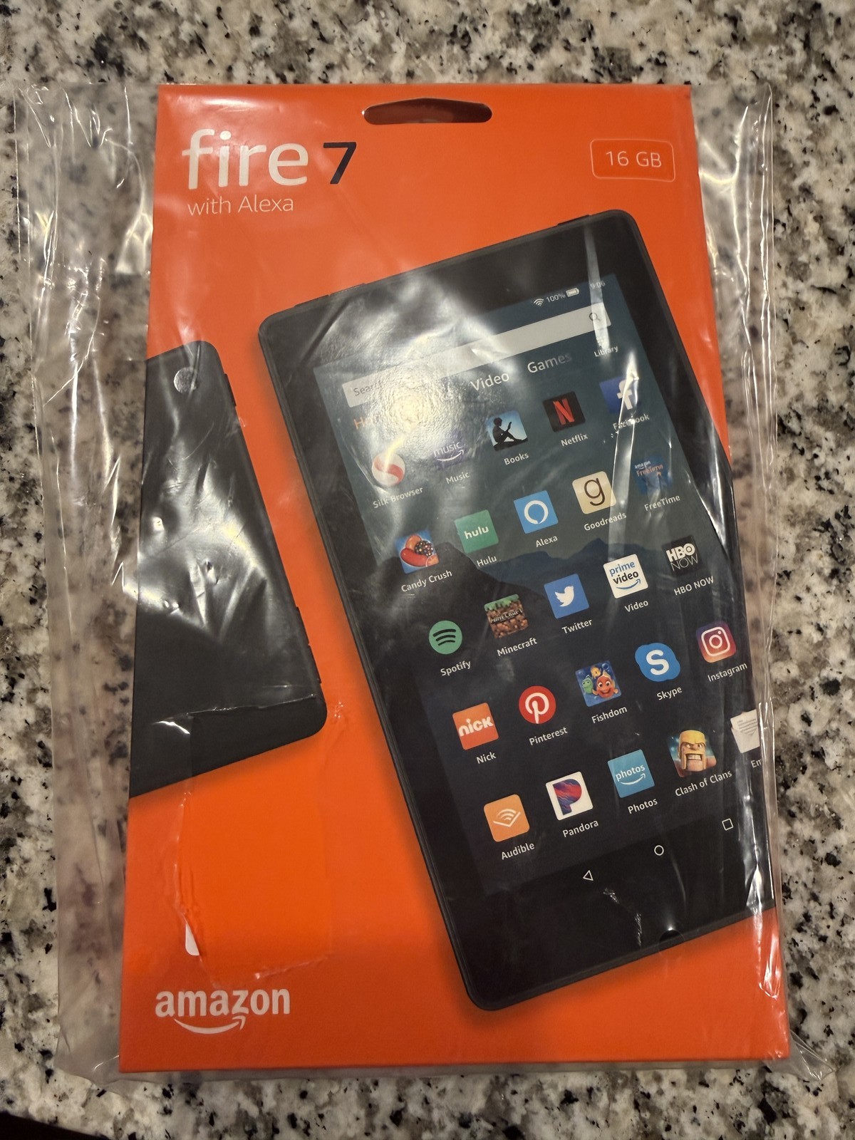 Amazon Fire 7 Tablet 9th Gen 16GB Black Alexa WiFi NEW SEALED