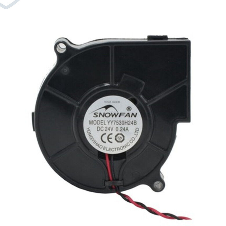 YY7530H24B 24V 0.24A 7530 Turbo Fan Double Ball Blower Hole Pitch 80MM *