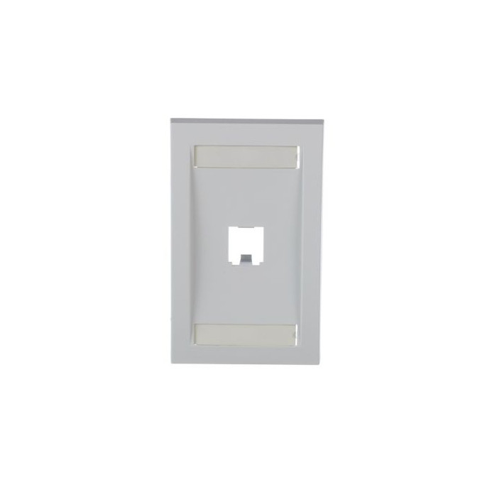 Panduit CFPE1WHY Executive Style Faceplate ABS 1 Port Single Gang White