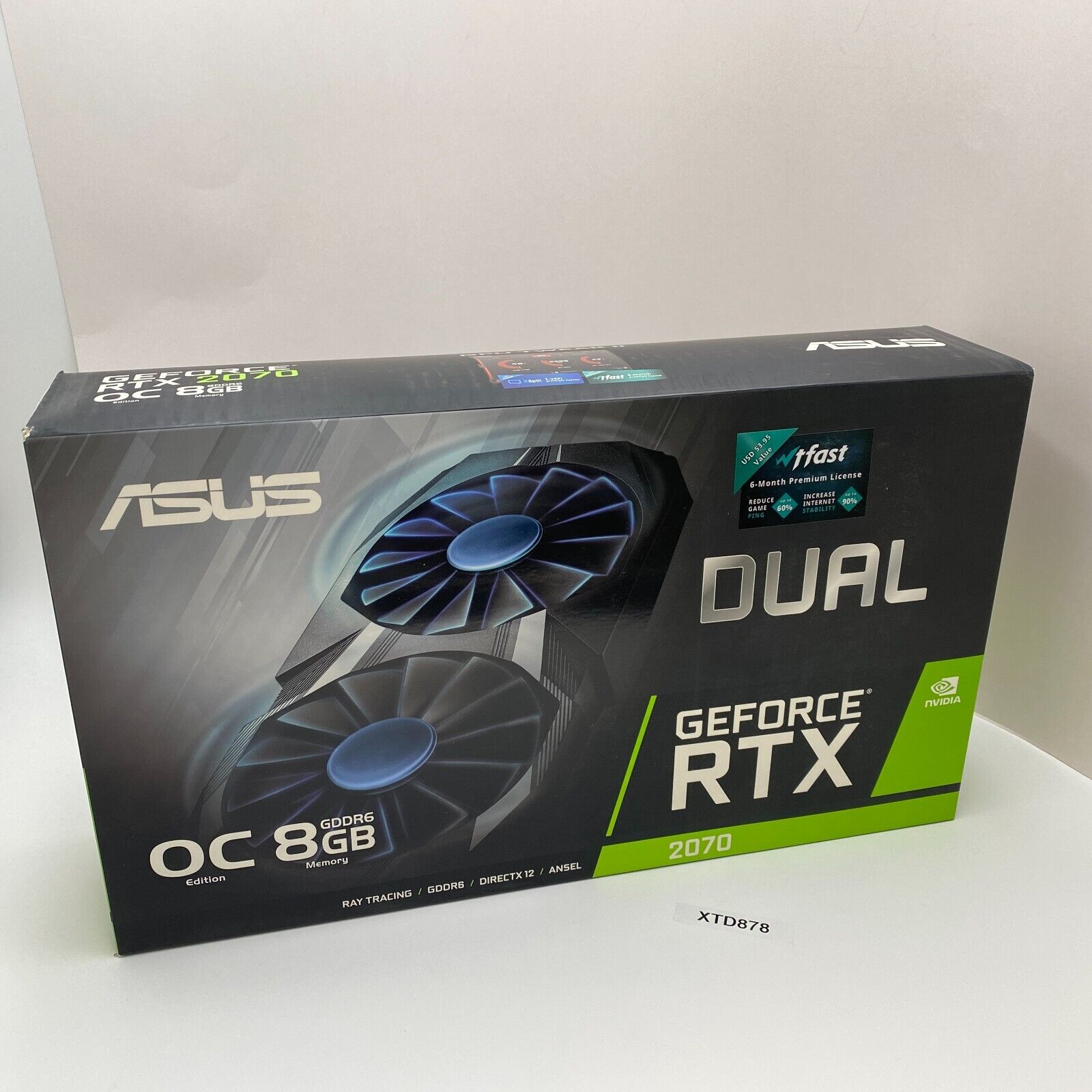 ASUS DUAL GeForce RTX 2070 OC Graphics Card DUAL-RTX2070-O8G - Good Condition