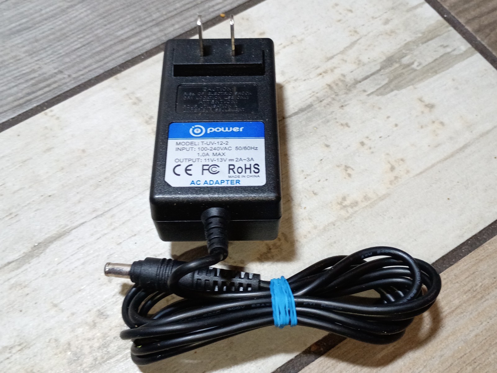 Genuine T Power 12v 2a Power Supply AC Adapter T-UV-12-2 TESTED 