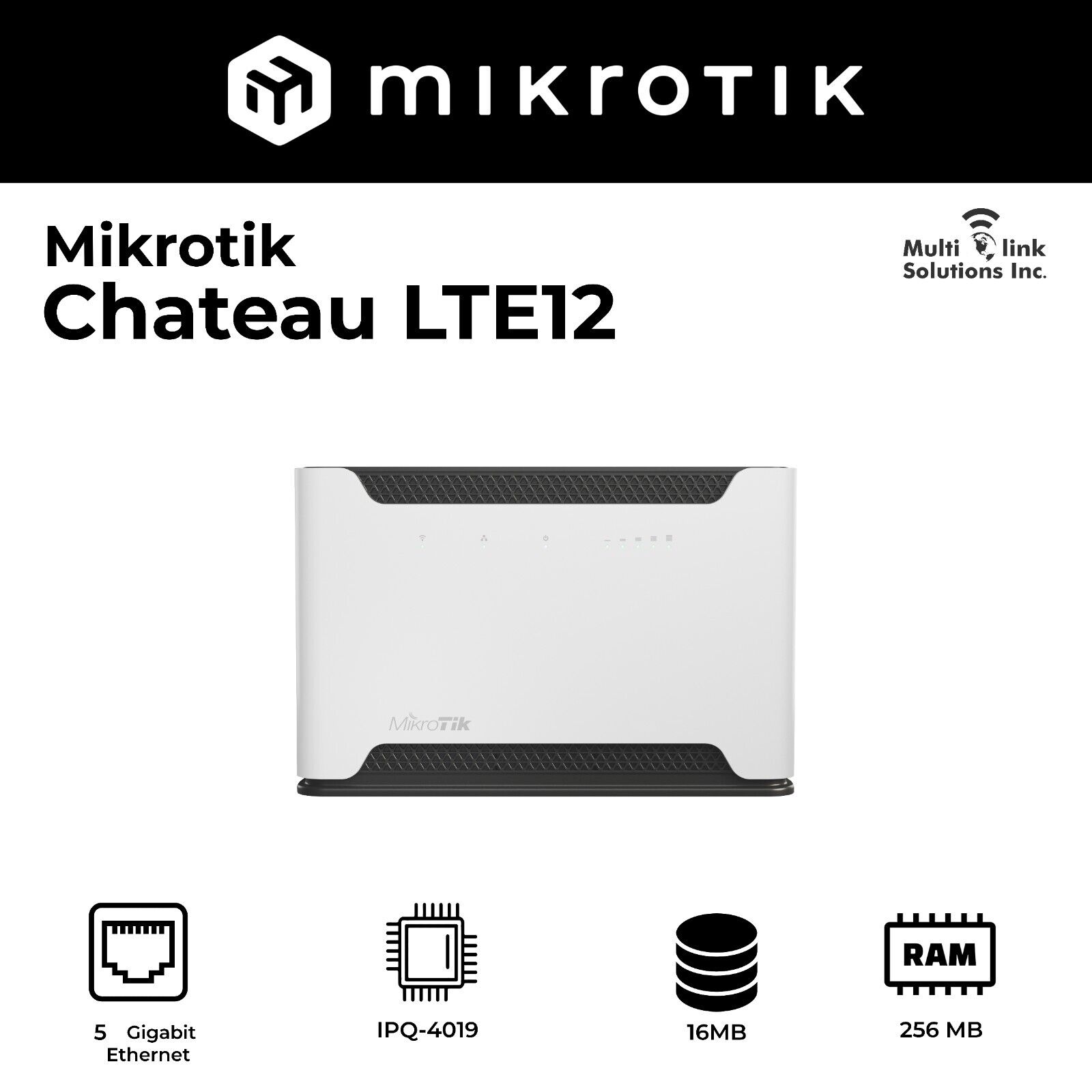 Mikrotik Chateau LTE12 Home Access Point with LTE Support International Version