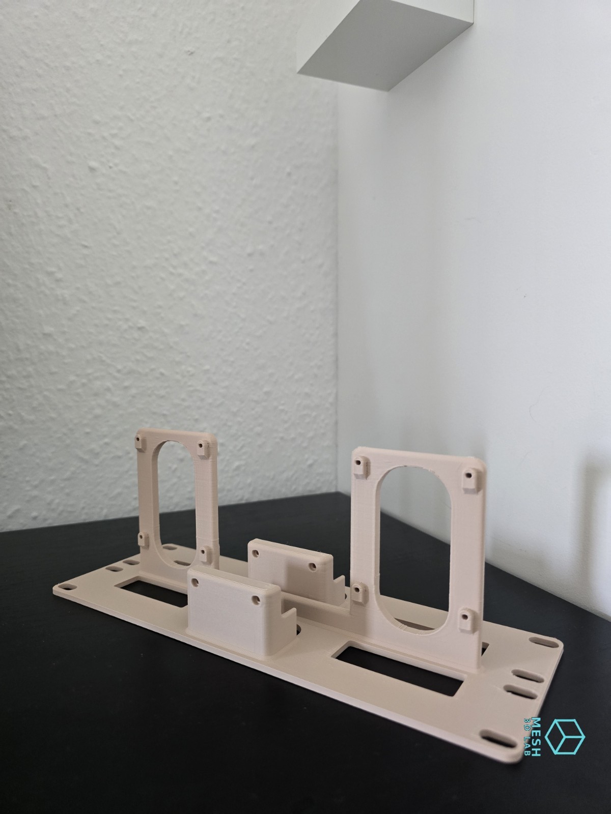 Raspberry Pi + JetKVM 10 Inch Rack Mount Bracket 2U White